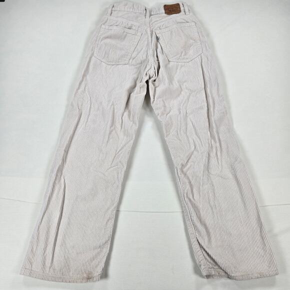 Levi's Premium Corduroy Ribcage Straight Ankle Pants in Beige Women's Size 24 - Picture 10 of 10